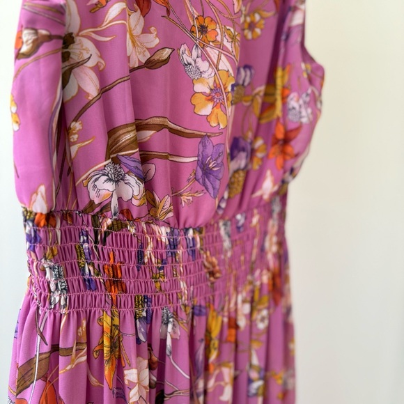 Floral Pink Maxi Dress - Picture 6 of 7